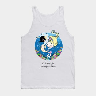 Seahorse unicorn Tank Top